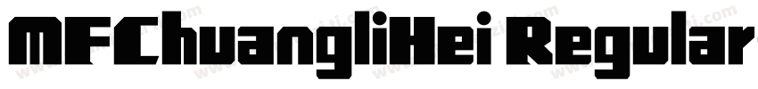 MFChuangliHei Regular字体转换